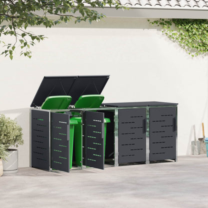 Stoccaggio contenitore a ruote Antracite 276 x 77,5 x 112,5 cm | homemem39