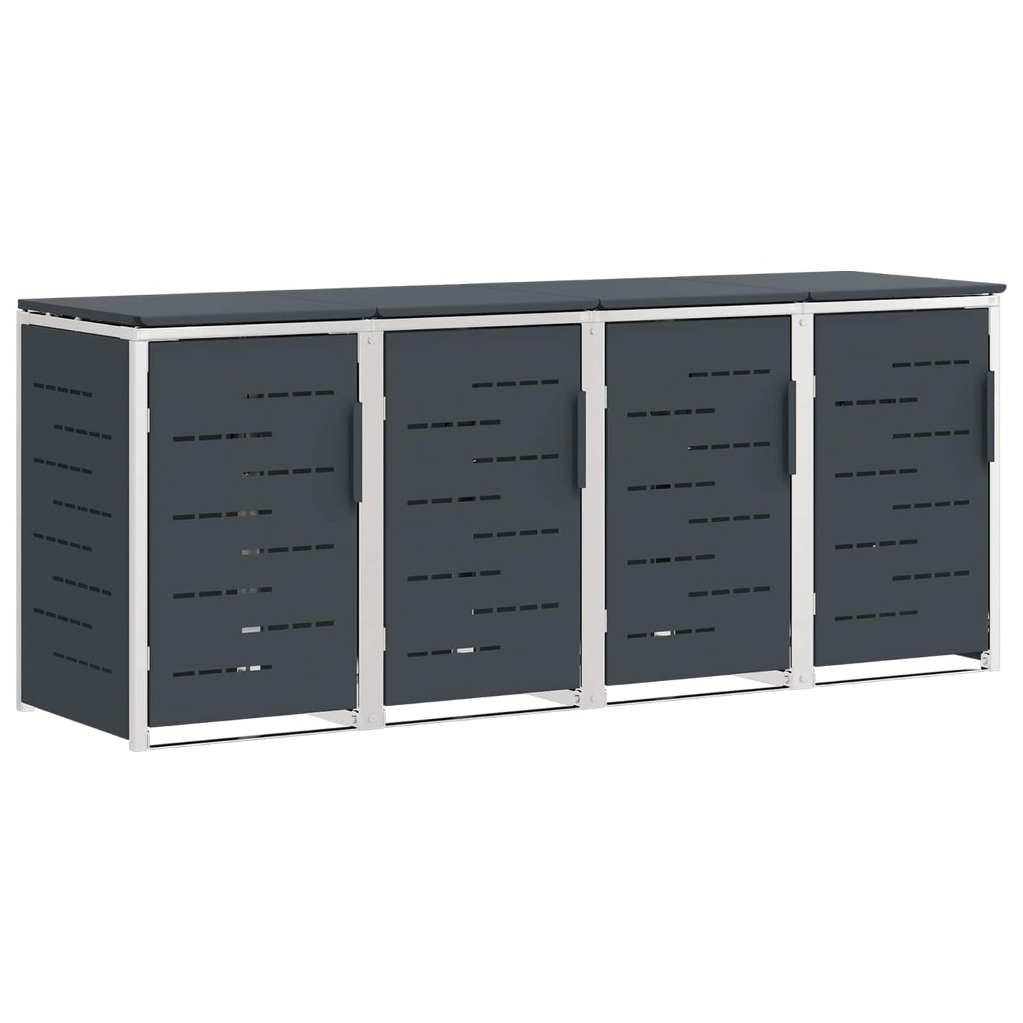 Stoccaggio contenitore a ruote Antracite 276 x 77,5 x 112,5 cm | homemem39