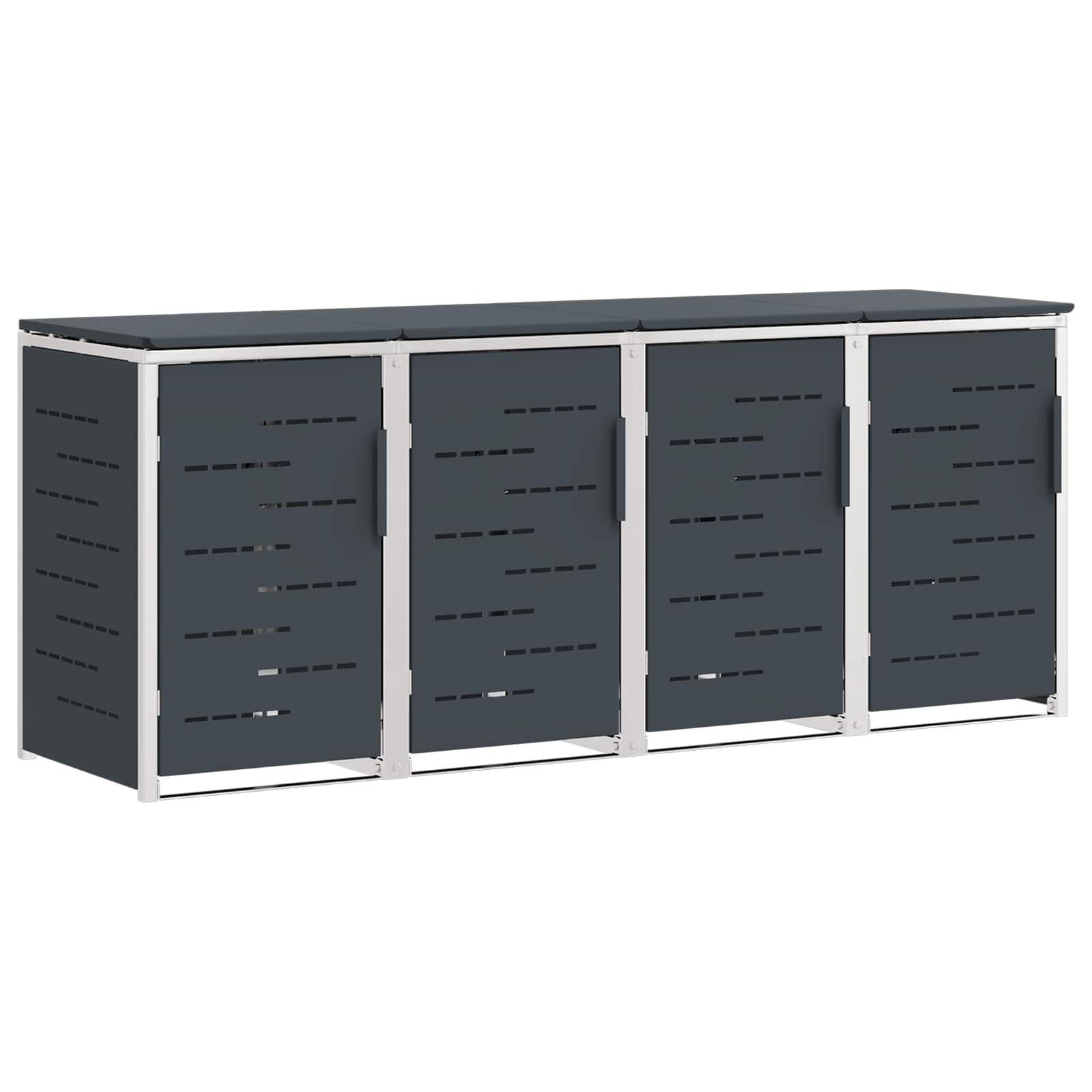 Stoccaggio contenitore a ruote Antracite 276 x 77,5 x 112,5 cm | homemem39