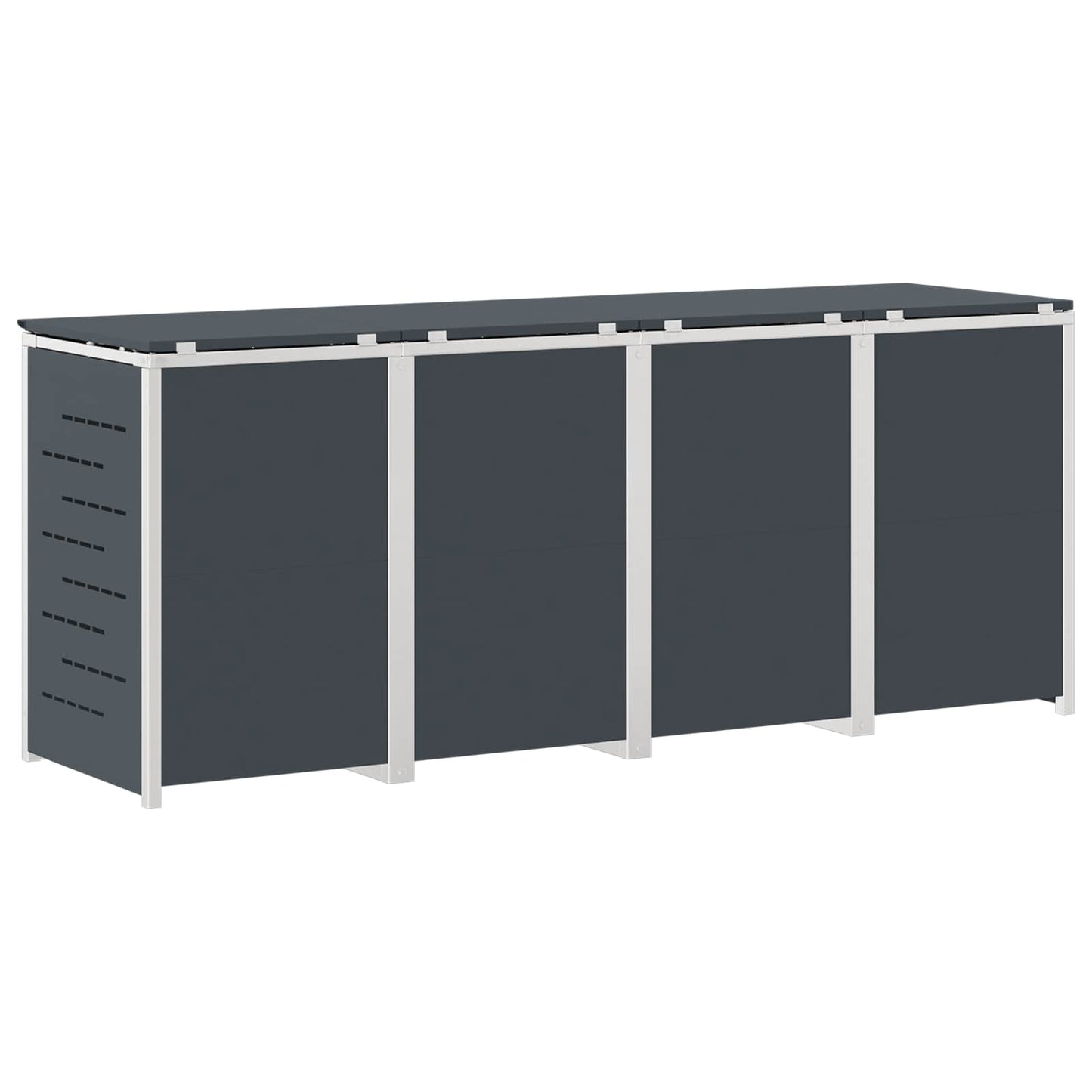 Stoccaggio contenitore a ruote Antracite 276 x 77,5 x 112,5 cm | homemem39