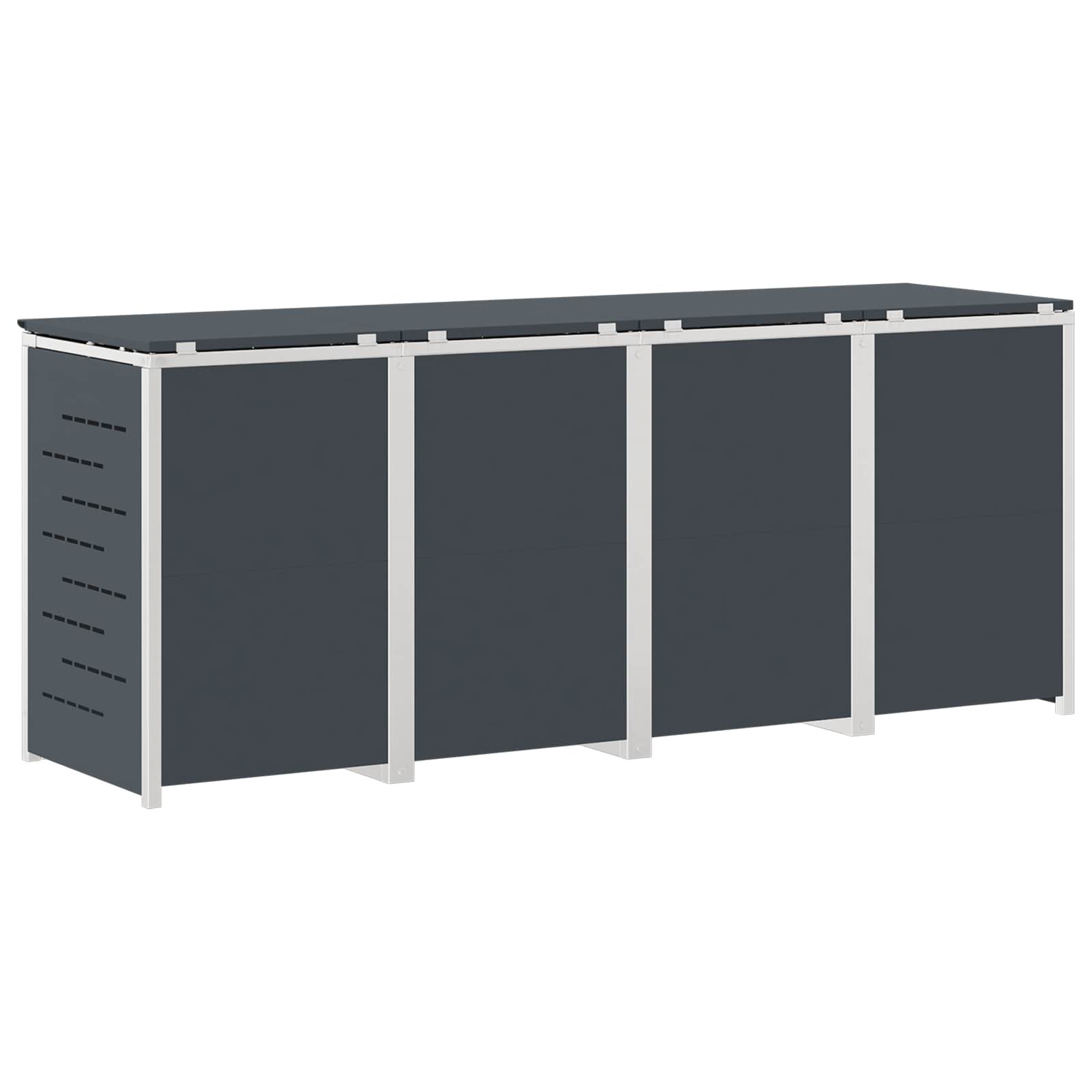Stoccaggio contenitore a ruote Antracite 276 x 77,5 x 112,5 cm | homemem39
