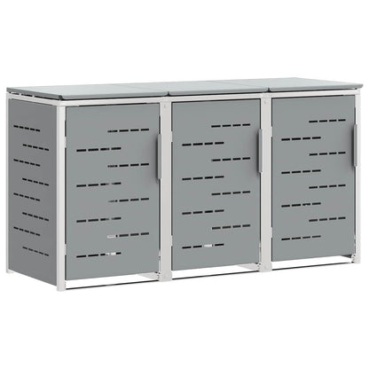 Stoccaggio contenitore a ruote Acciaio Inox Grigio | homemem39