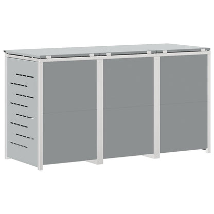 Stoccaggio contenitore a ruote Acciaio Inox Grigio | homemem39