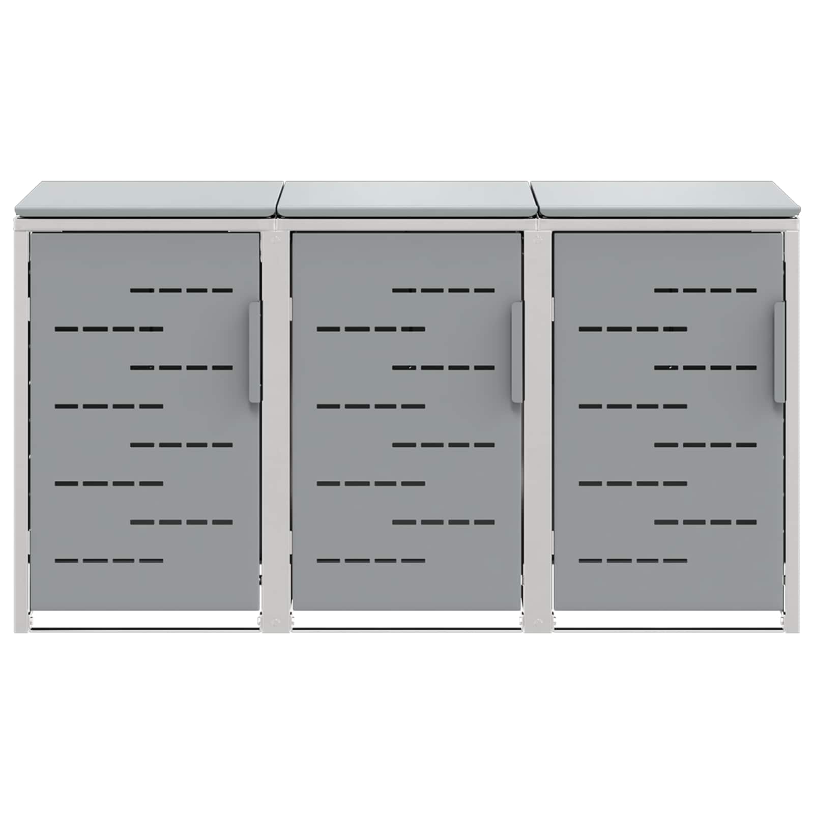 Stoccaggio contenitore a ruote Acciaio Inox Grigio | homemem39