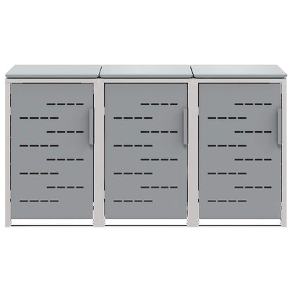 Stoccaggio contenitore a ruote Acciaio Inox Grigio | homemem39