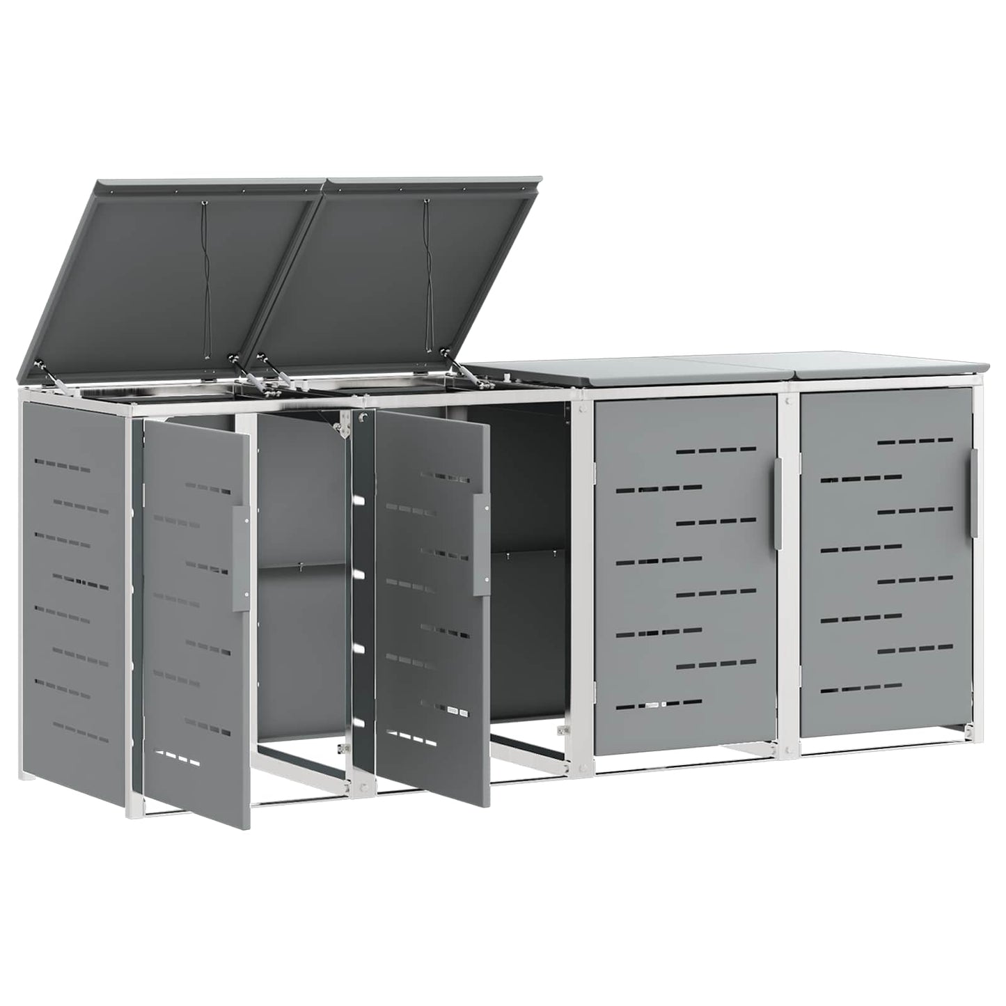 Stoccaggio contenitore a ruote Grigio 276 x 77,5 x 112,5 cm | homemem39