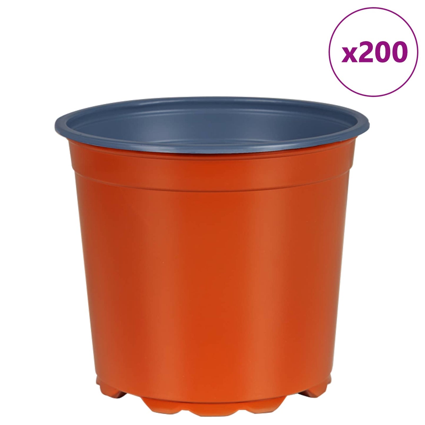 Vaso per Fiori 200 pcs Ceramica Ø 15 x 12.5 cm Plastica