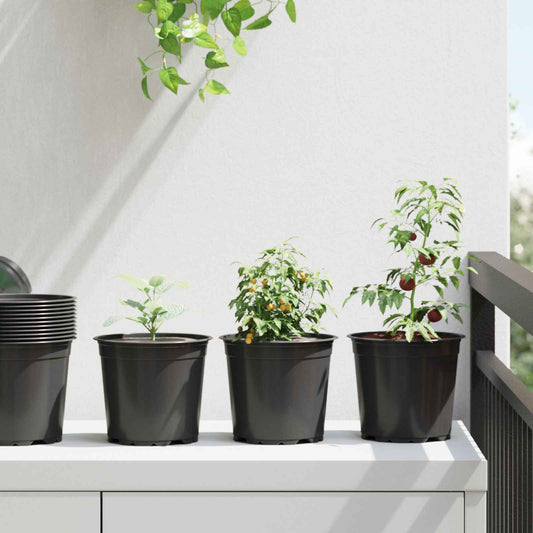 Vaso per Fiori 50 pcs Nero Ø 15 x 13 cm Plastica