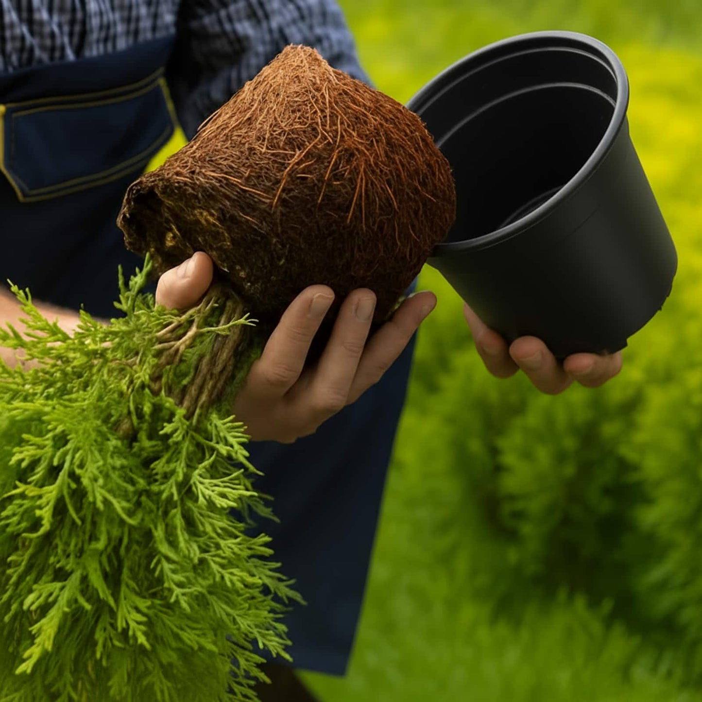 Vaso per Fiori 200 pcs Nero Ø 15 x 12.5 cm Plastica