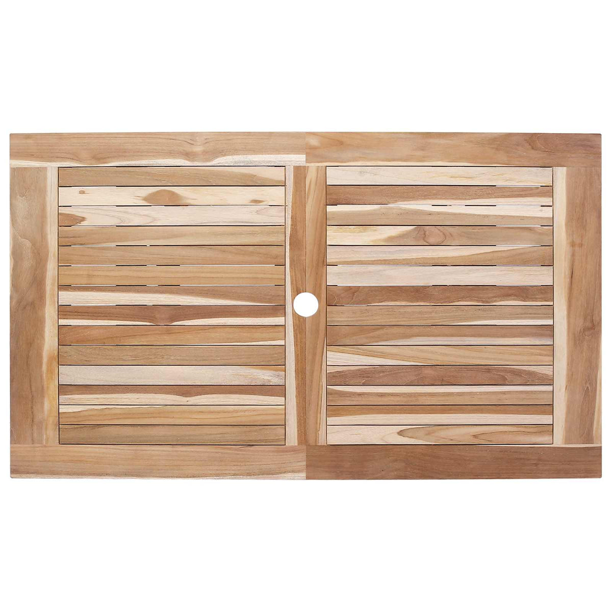 Tavolo da Giardino Pieghevole Naturale 120 x 70 x 75,5 cm | homemem39