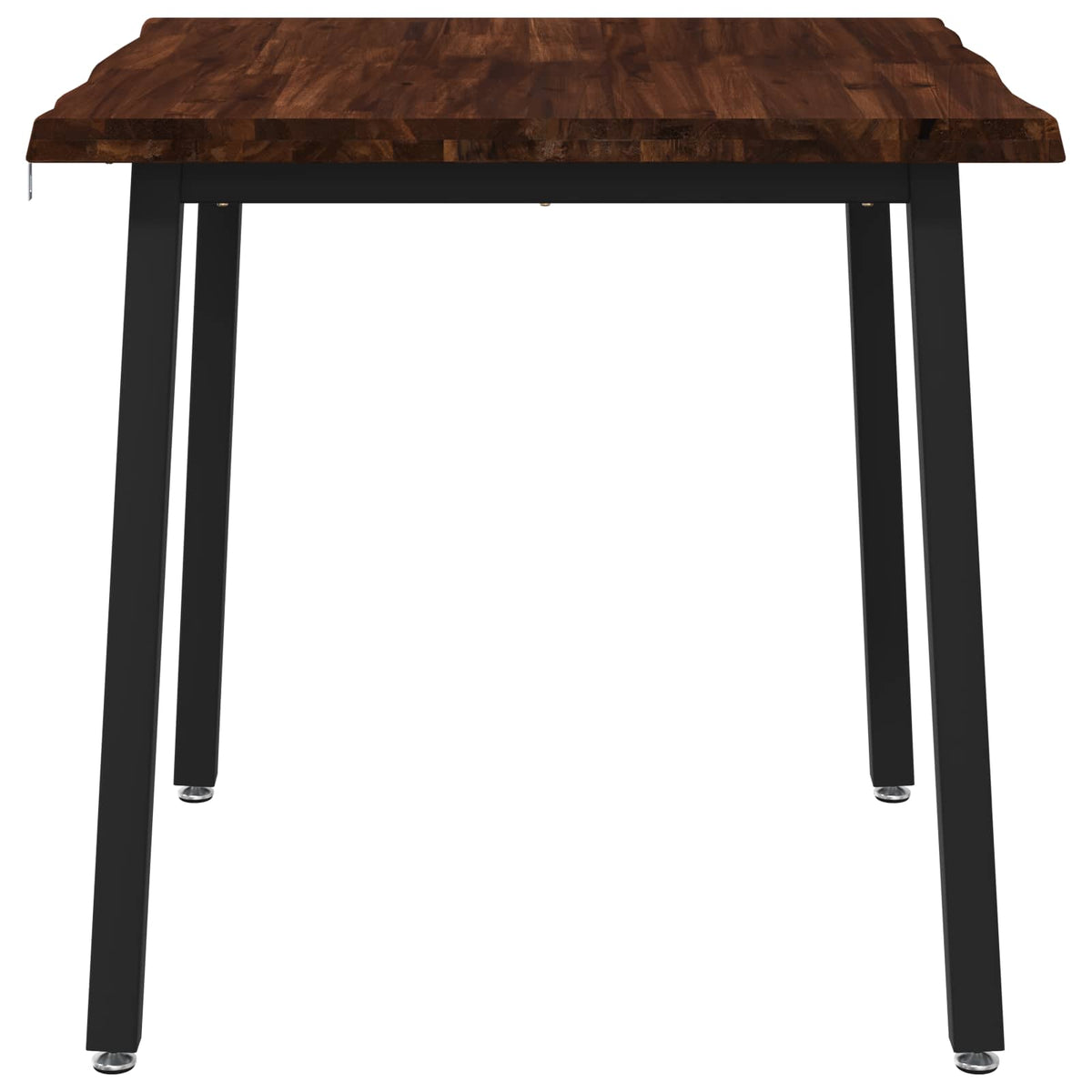 60 x 55 x 75 cm Legno di Acacia Massello Marrone scuro e Nero | homemem39