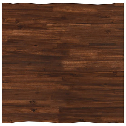 60 x 55 x 75 cm Legno di Acacia Massello Marrone scuro e Nero | homemem39