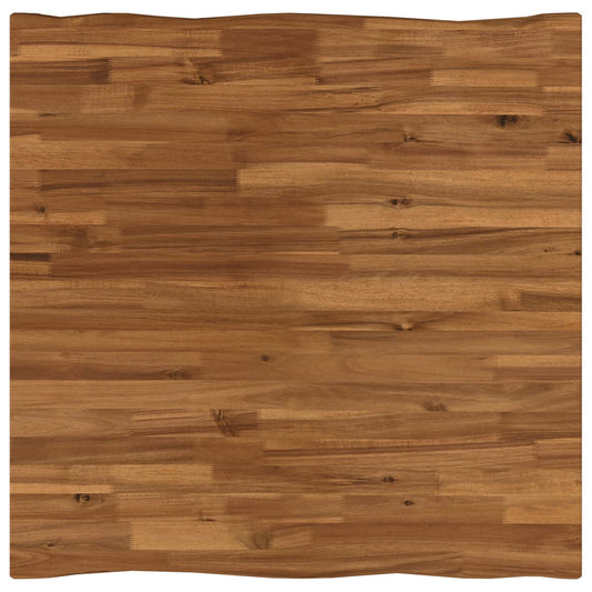 60 x 55 x 75 cm Legno di Acacia Massello Naturale e Nero | homemem39