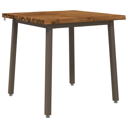 60 x 55 x 75 cm Legno di Acacia Massello Naturale e Caffè | homemem39
