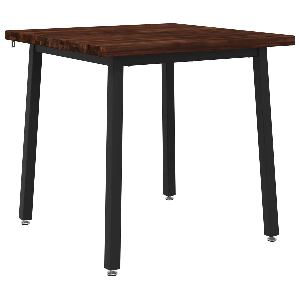 90 x 90 x 75 cm Legno di Acacia Massello Marrone scuro e Nero | homemem39