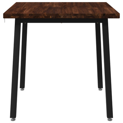 90 x 90 x 75 cm Legno di Acacia Massello Marrone scuro e Nero | homemem39