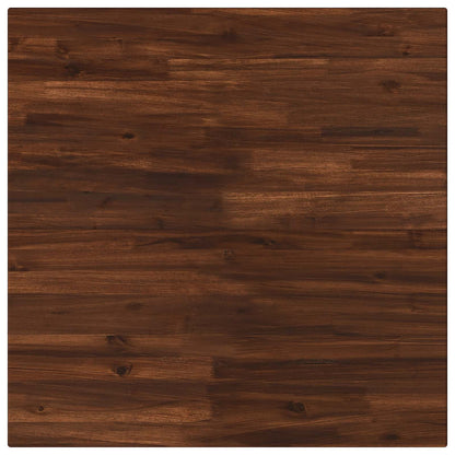 90 x 90 x 75 cm Legno di Acacia Massello Marrone scuro e Nero | homemem39
