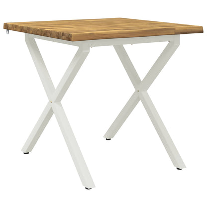 Tavolo da pranzo con bordo vivo 70 x 70 x 75 cm