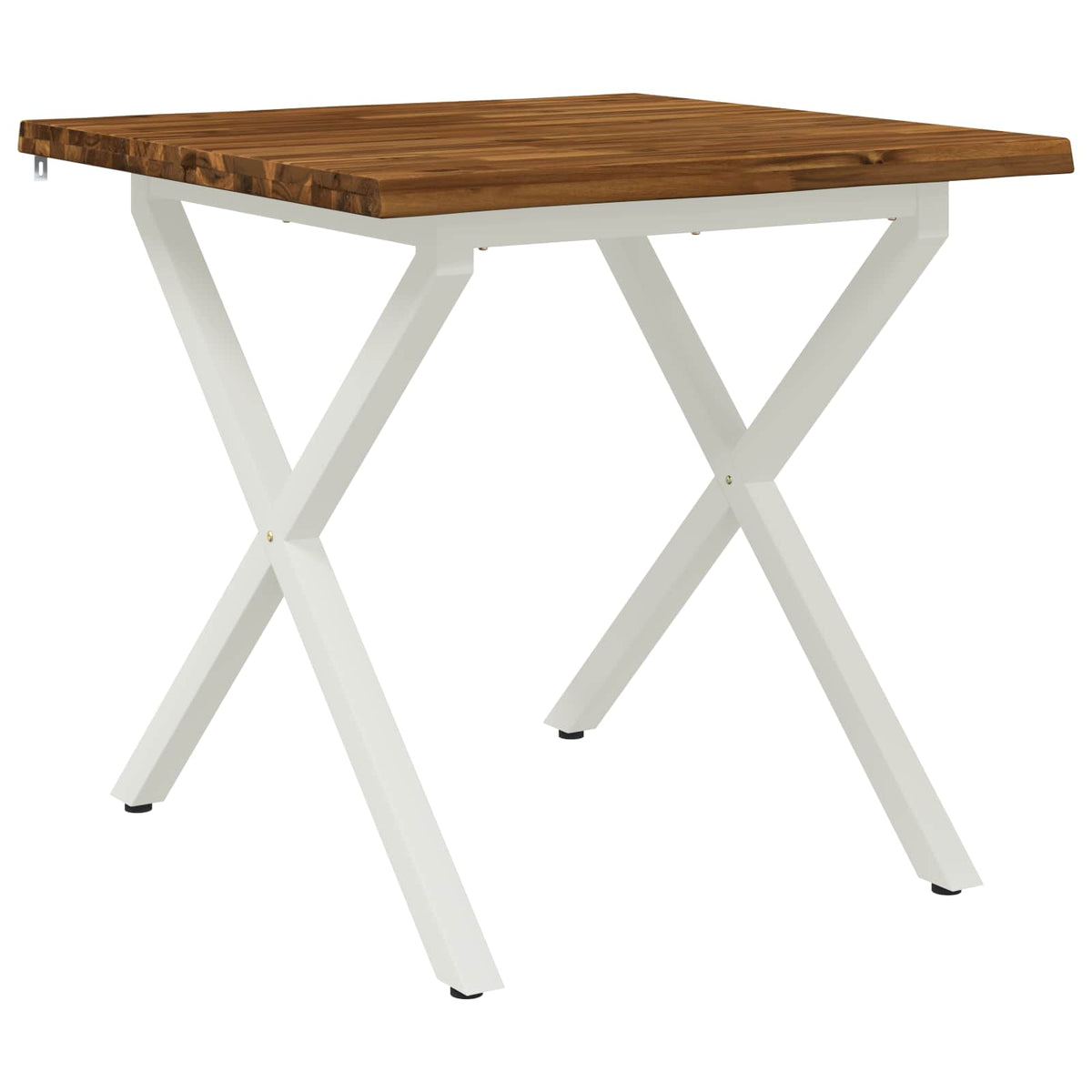 Tavolo da pranzo con bordo vivo 80 x 80 x 75 cm