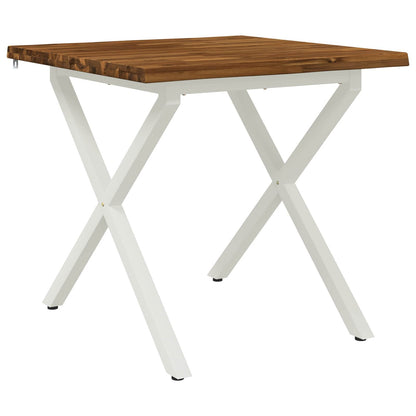 Tavolo da pranzo con bordo vivo 80 x 80 x 75 cm
