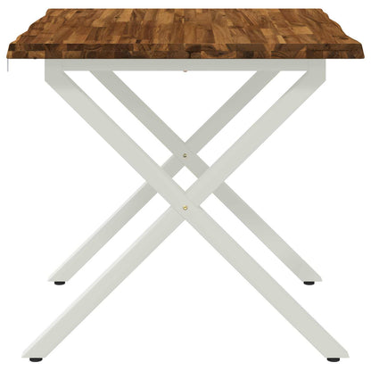 Tavolo da pranzo con bordo vivo 80 x 80 x 75 cm