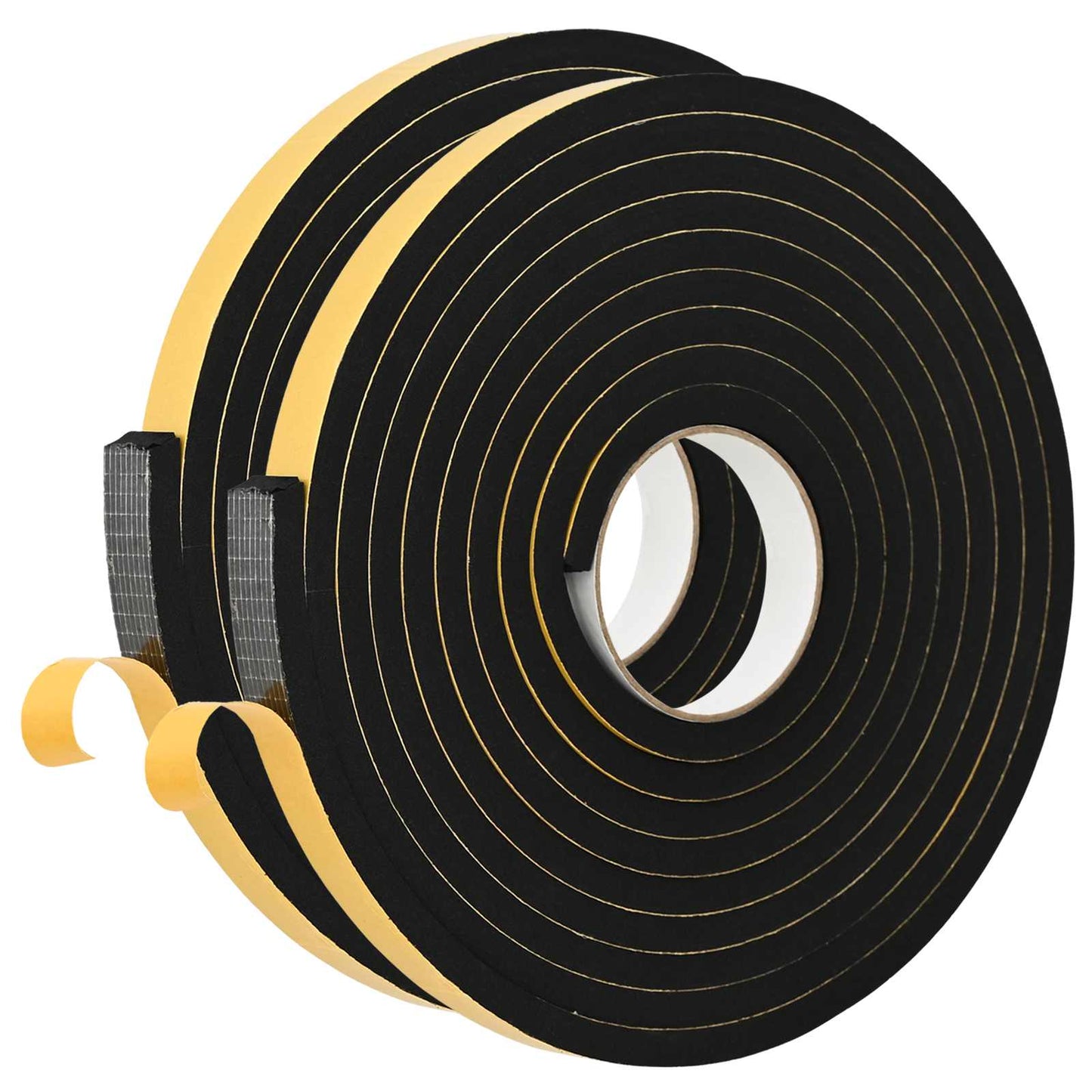 Nastro adesivo in schiuma 2 pcs Nero 15mm x 5m Schiuma CR | homemem39