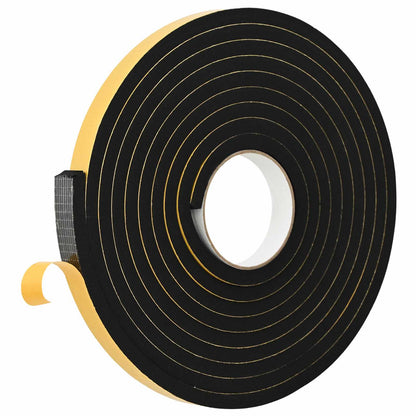 Nastro adesivo in schiuma 10 pcs Nero 15mm x 5m Schiuma CR | homemem39