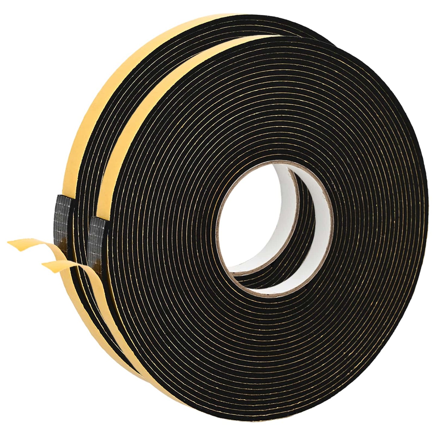 Nastro adesivo in schiuma 2 pcs Nero 20mm x 10m Schiuma CR