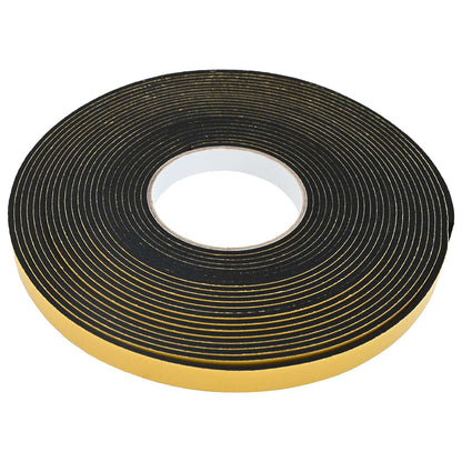 Nastro adesivo in schiuma 5 pcs Nero 20mm x 10m Schiuma CR | homemem39