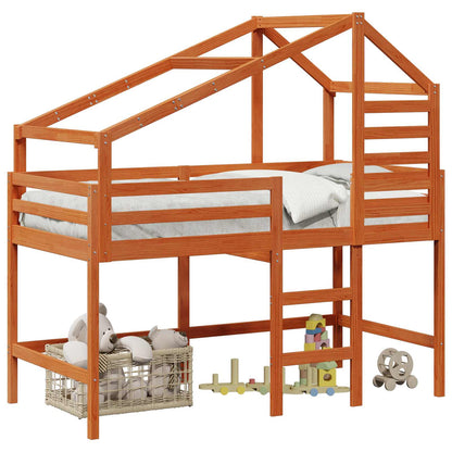 Struttura per letto soppalco Marrone Cera 90 x 190 cm | homemem39
