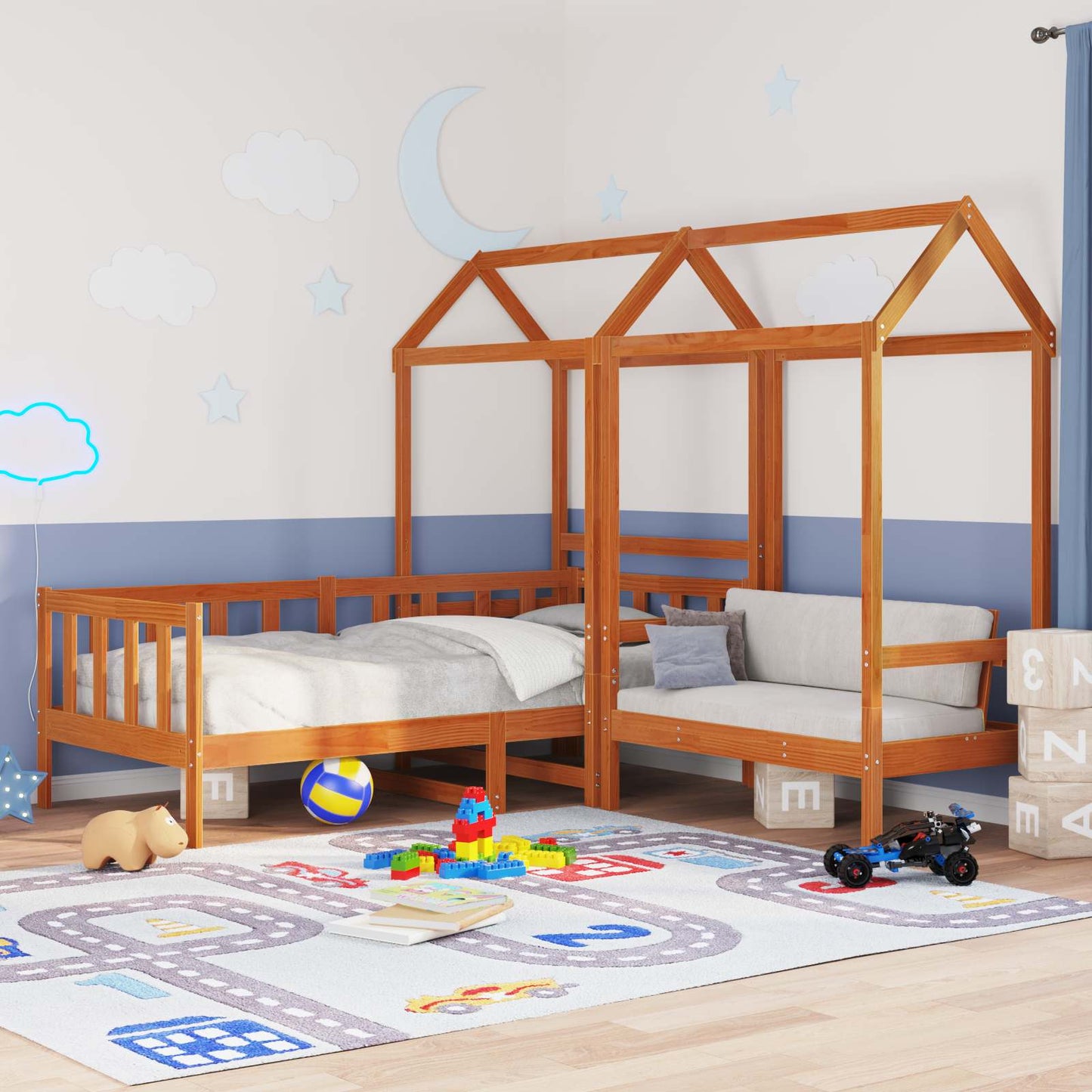 Set di Letto per il Giorno Marrone Cera 90 x 200 cm | homemem39