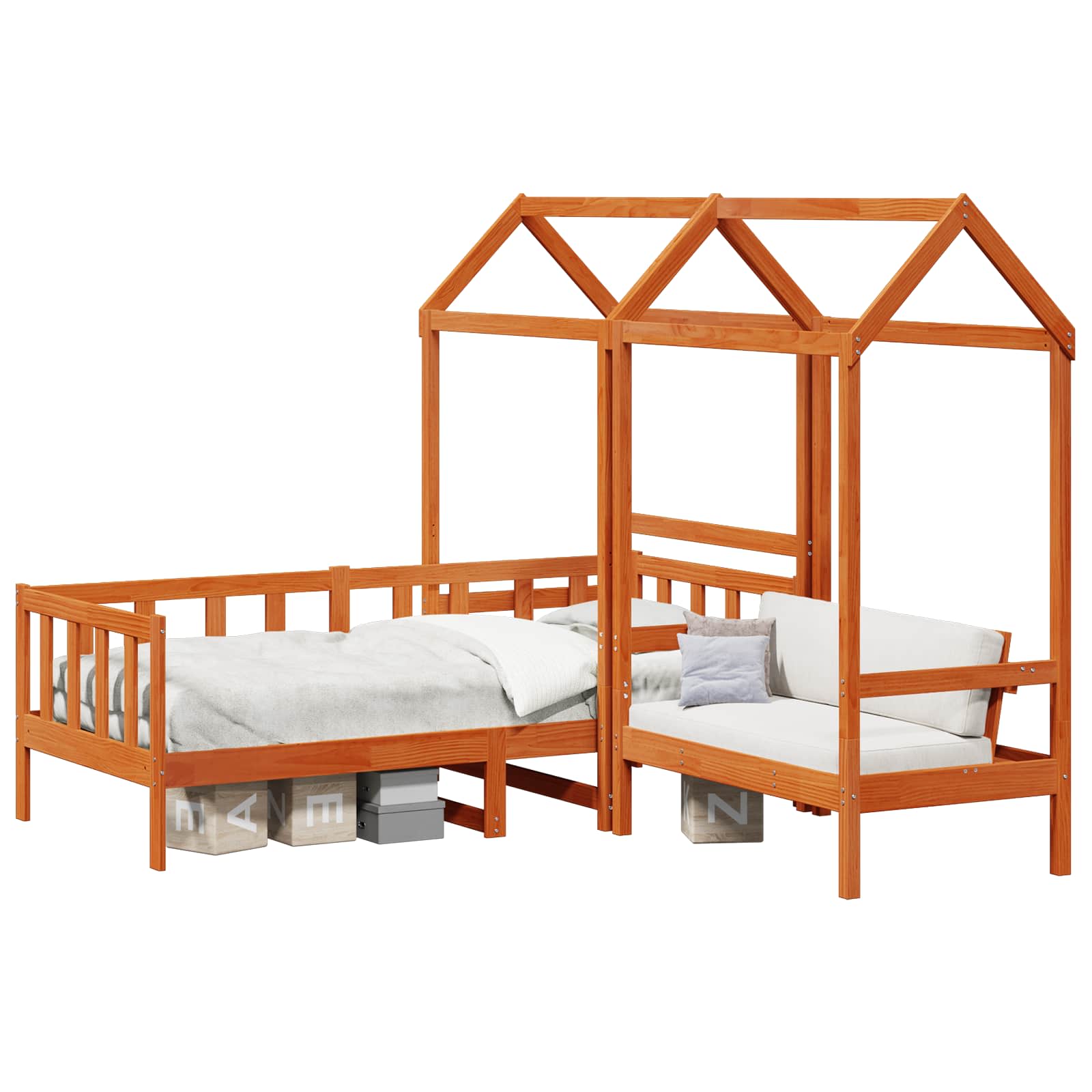 Set di Letto per il Giorno Marrone Cera 90 x 200 cm | homemem39