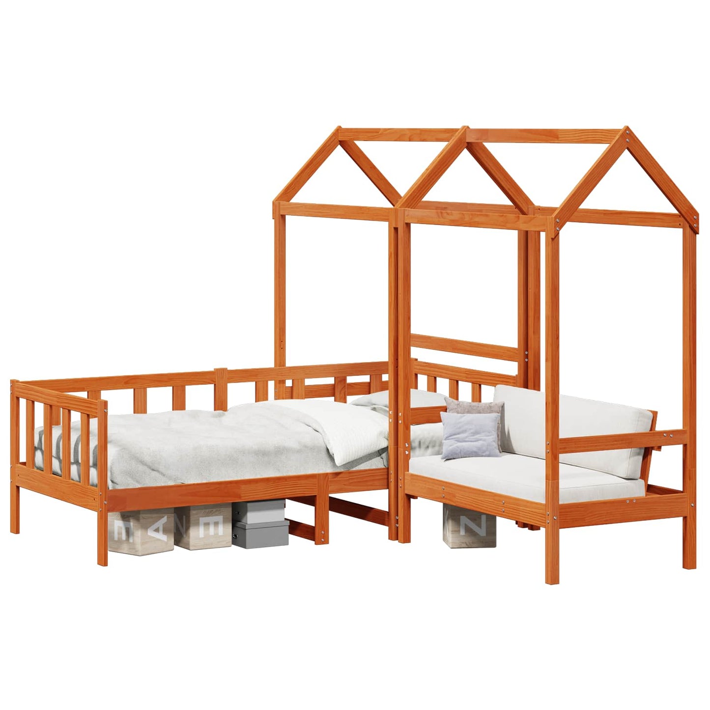 Set di Letto per il Giorno 3 pcs Marrone Cera | homemem39