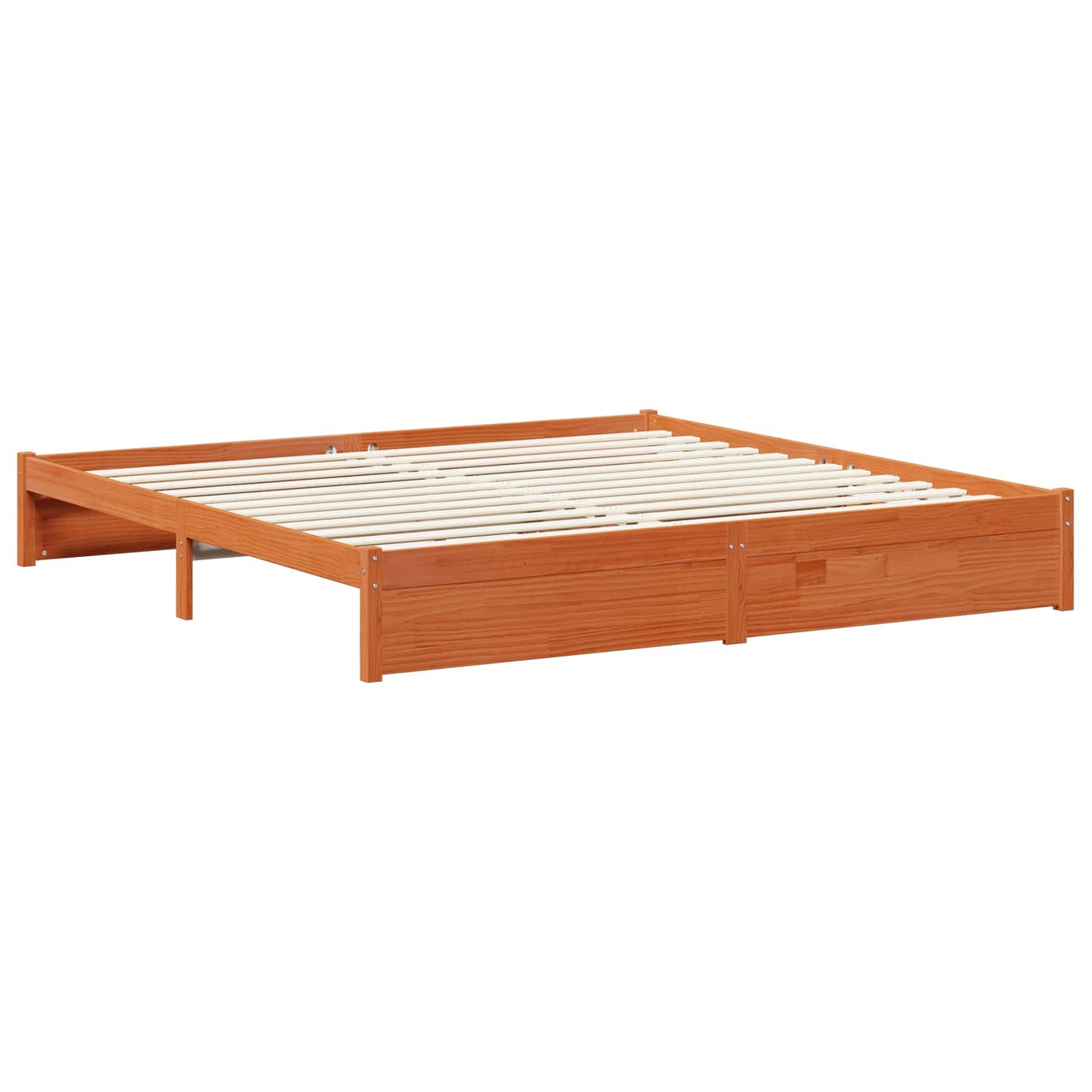 Struttura del letto con cassetto Marrone cerato 200 x 200 cm | homemem39