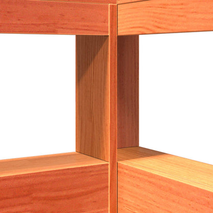 Letto Libreria con testiera 2 pcs Marrone cerato 200 x 150 cm | homemem39