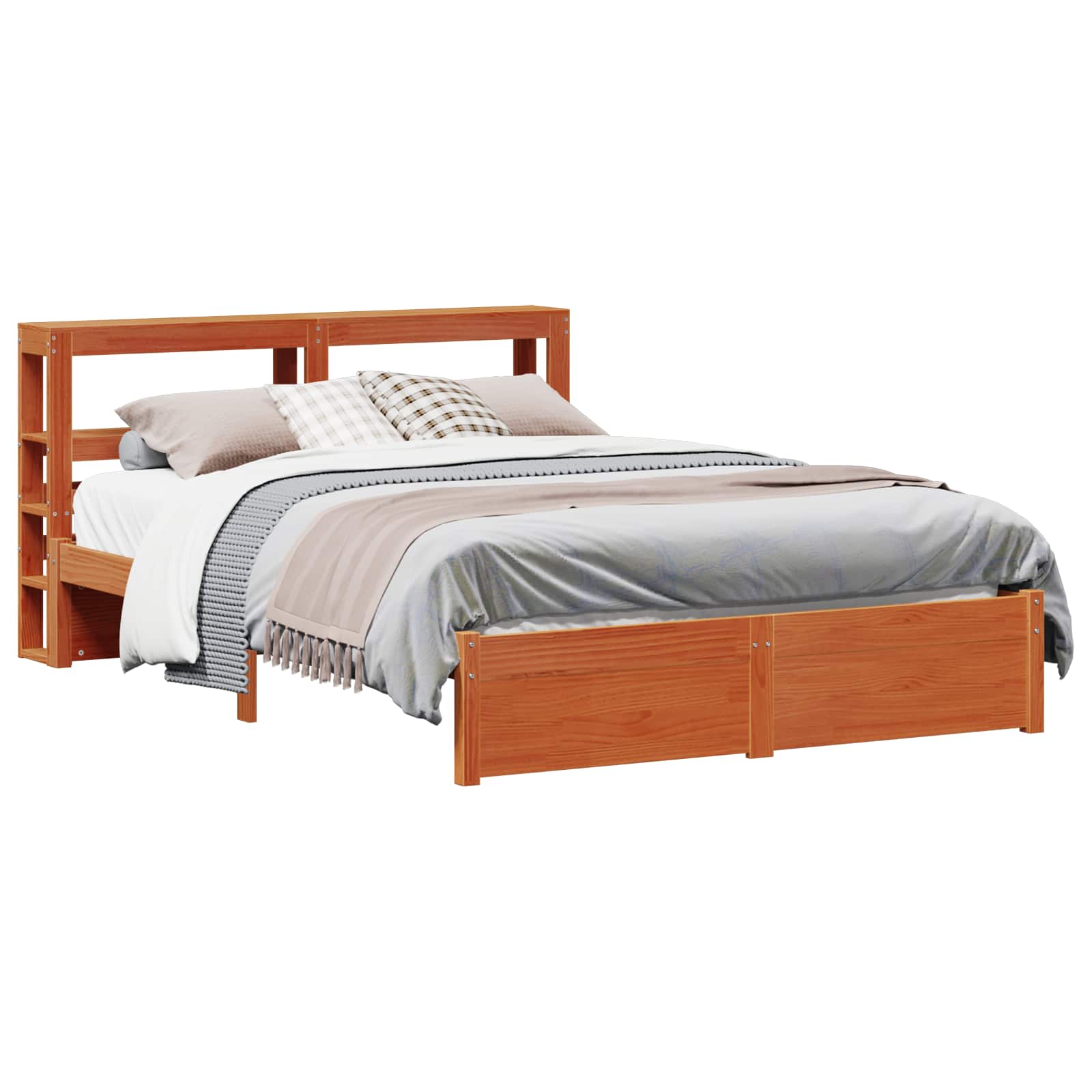 Struttura del letto con testiera Marrone cerato 140 x 200 cm | homemem39