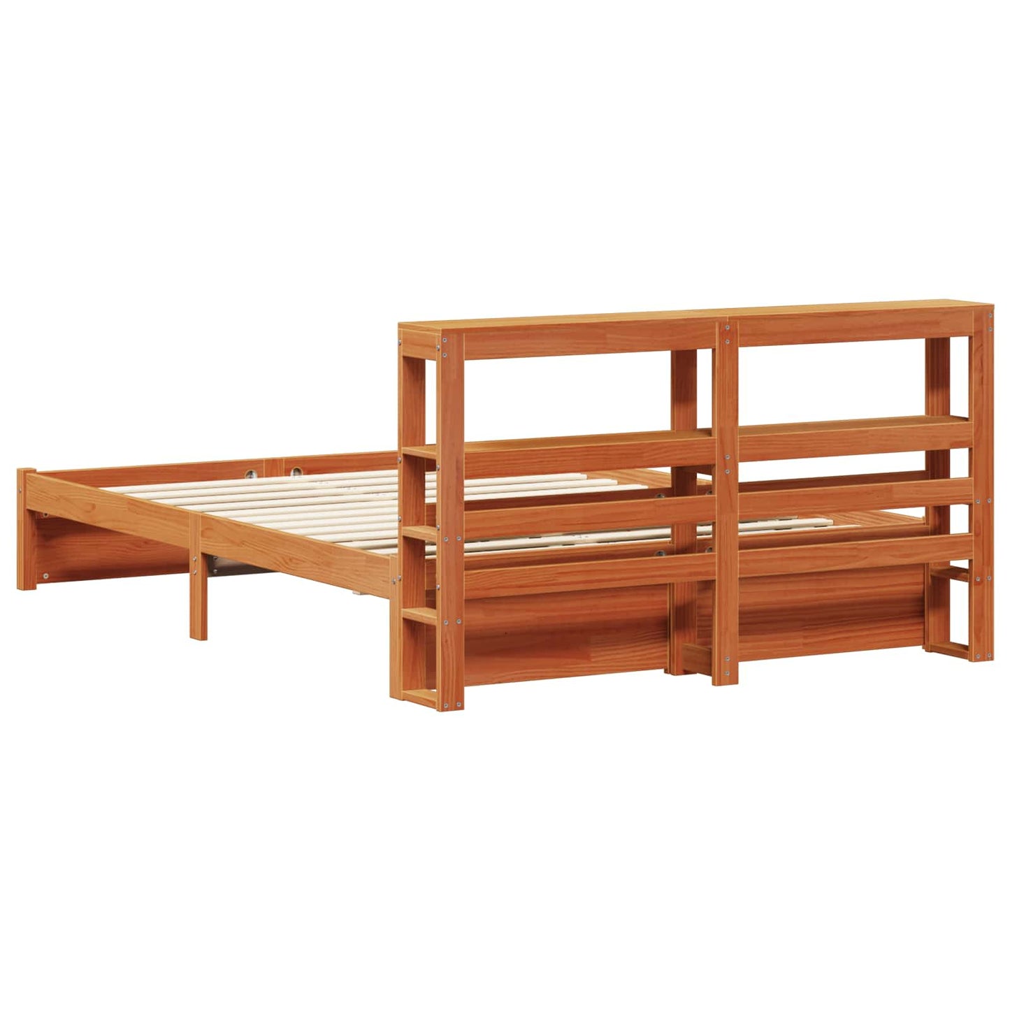 Struttura del letto con testiera Marrone cerato 140 x 200 cm | homemem39