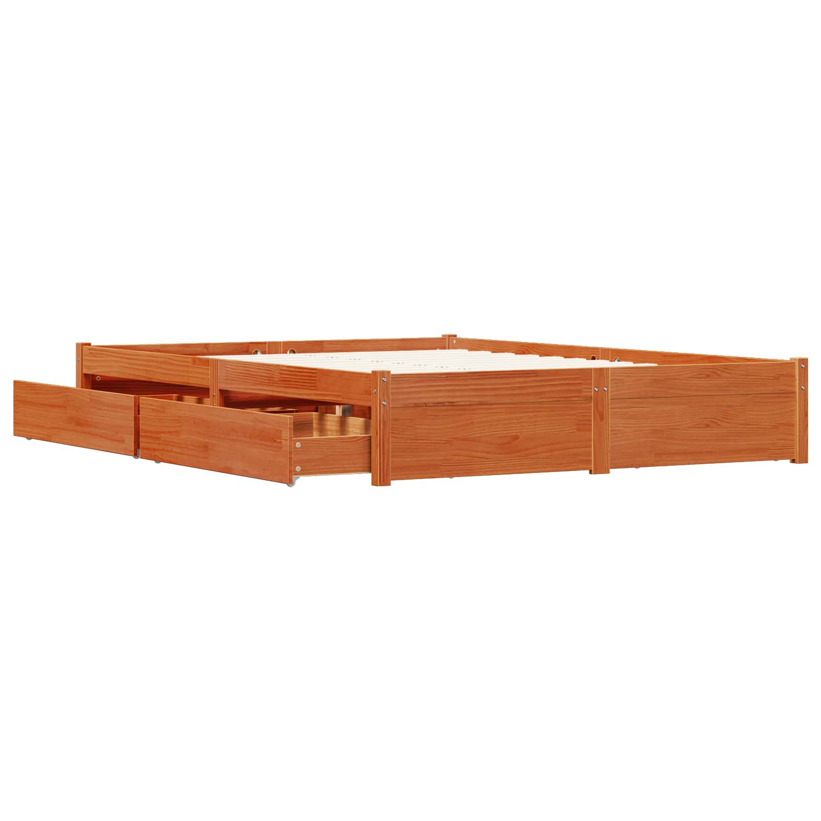 Struttura del letto con cassetto Marrone cerato 160 x 200 cm | homemem39