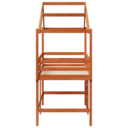 Struttura per letto soppalco Marrone Cera 90 x 190 cm