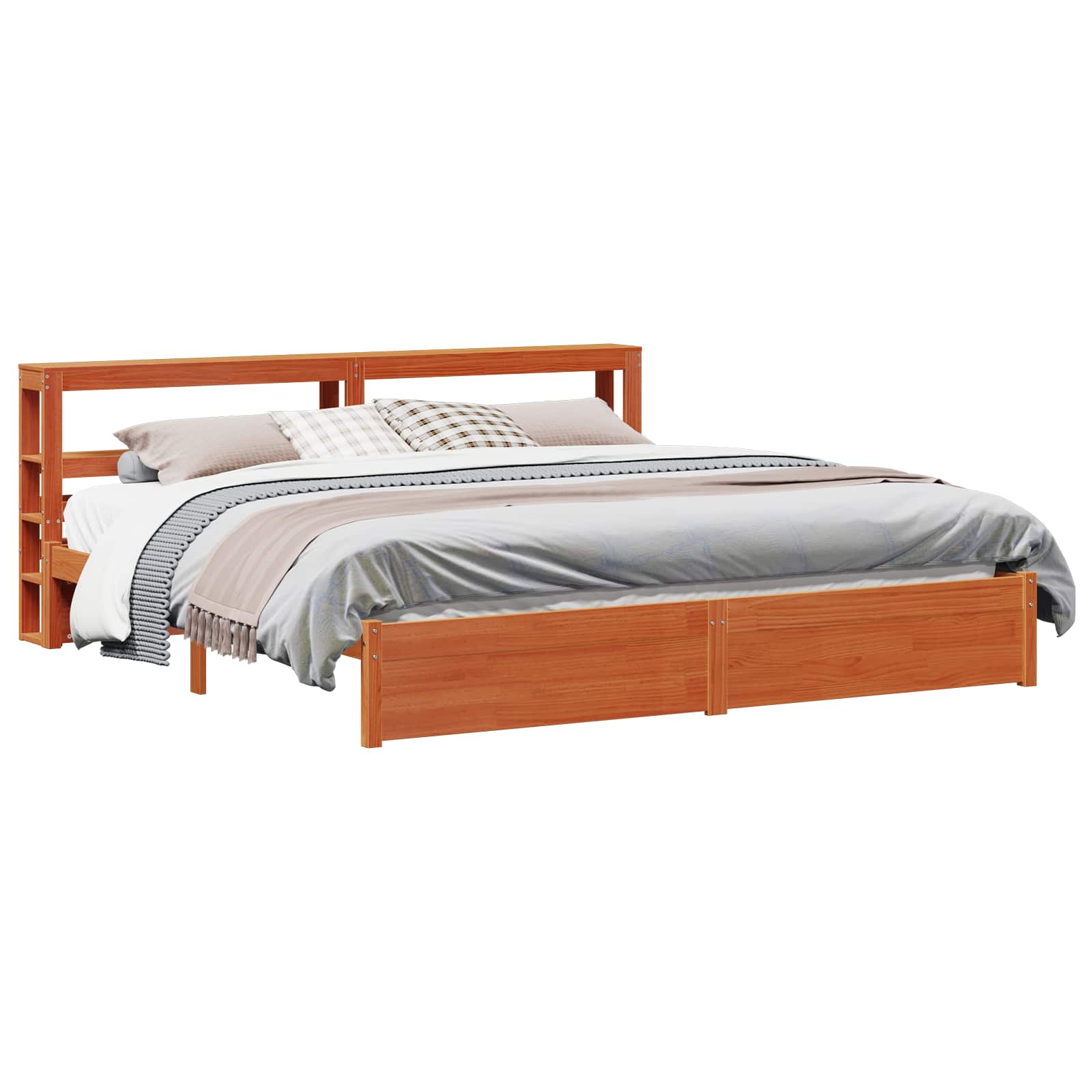 Struttura del letto con testiera Marrone cerato 180 x 200 cm | homemem39