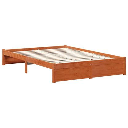 Struttura del letto 3 pcs Marrone cerato Legno di Pino Massello | homemem39