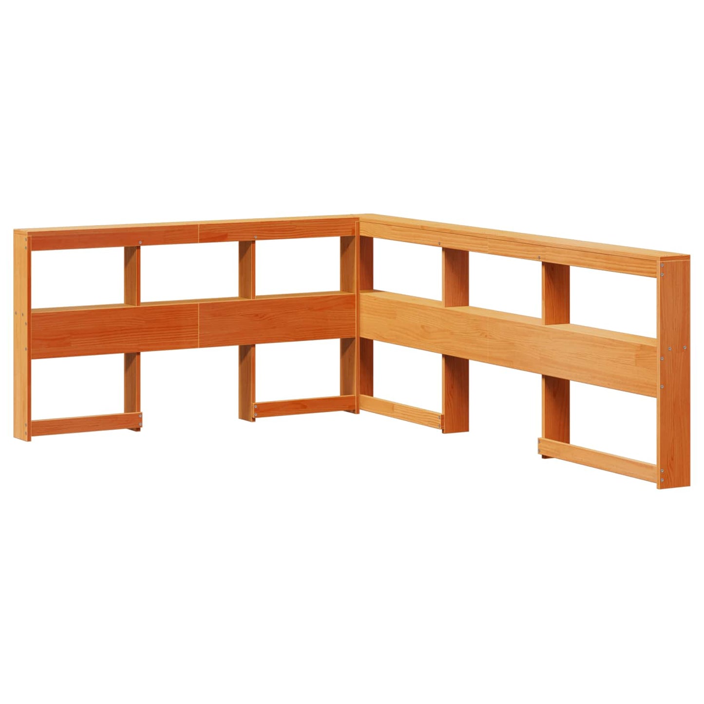 Letto Libreria con testiera 2 pcs Marrone cerato 200 x 160 cm | homemem39