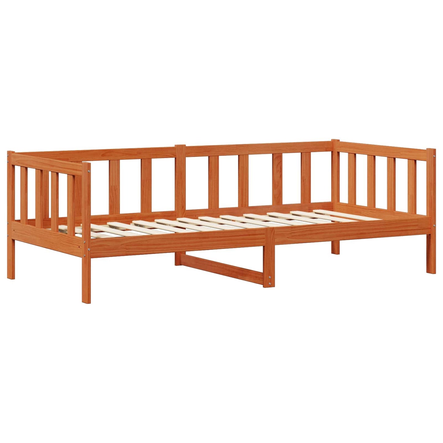 Letto Giorno con materasso Marrone Cera e Bianco 90 x 200 cm | homemem39