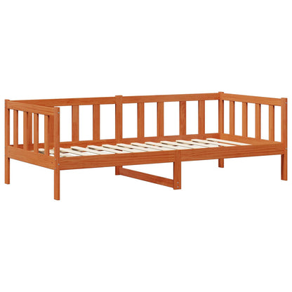 Letto Giorno con materasso Marrone Cera e Bianco 90 x 200 cm | homemem39