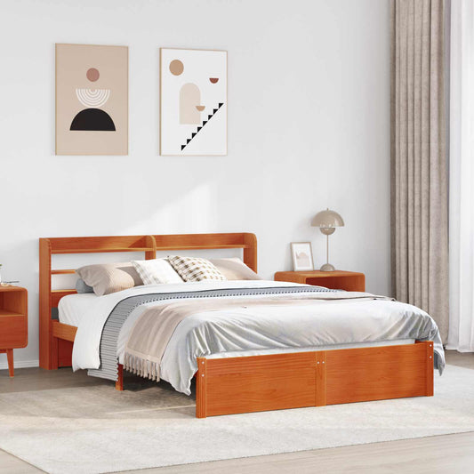 Struttura del letto con testiera Marrone cerato 150 x 200 cm | homemem39