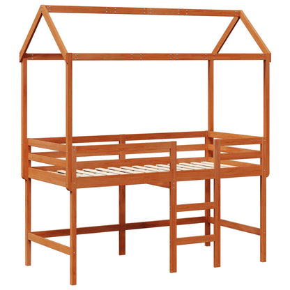 Struttura per letto soppalco Marrone Cera 90 x 190 cm | homemem39