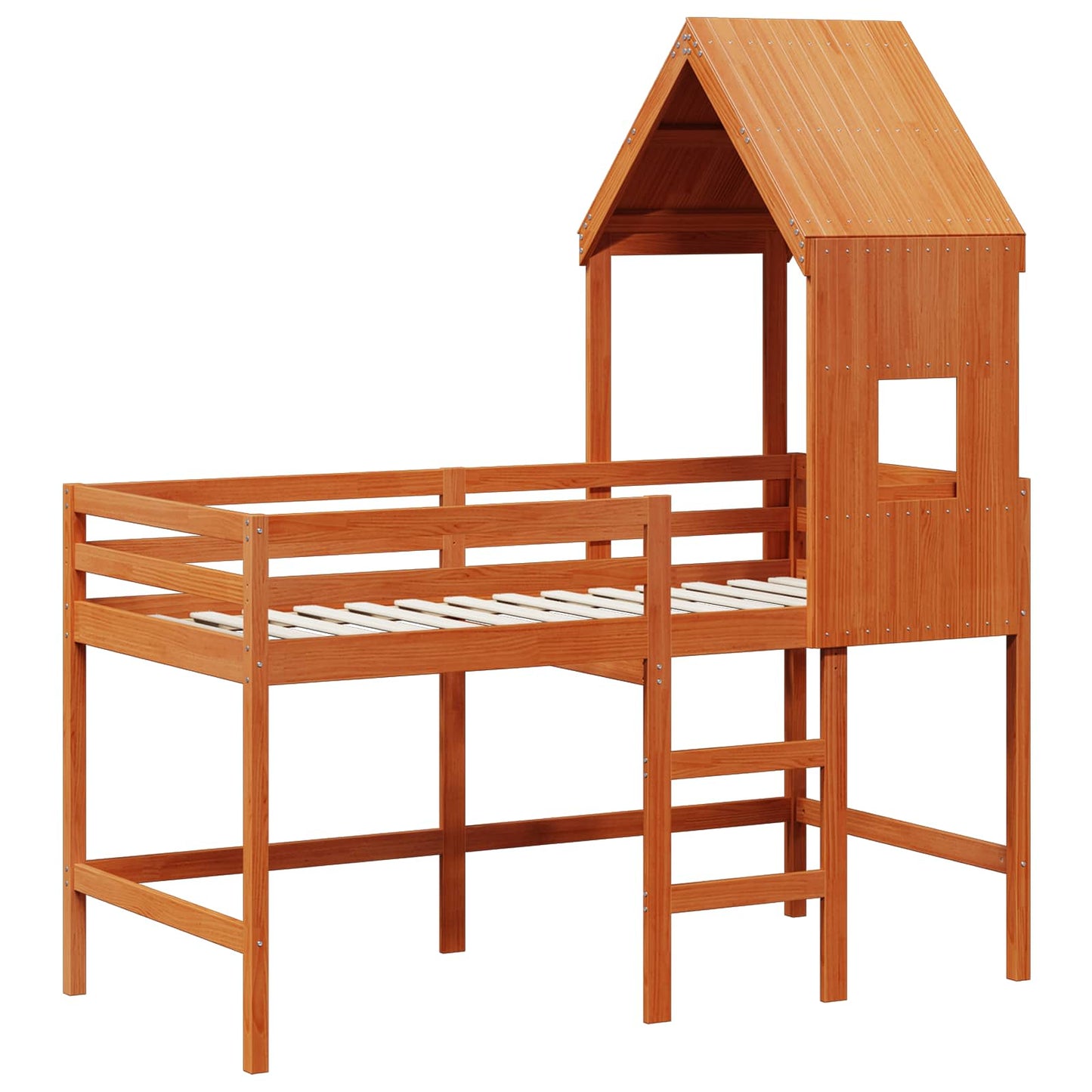 Struttura per letto soppalco Marrone Cera 90 x 190 cm | homemem39