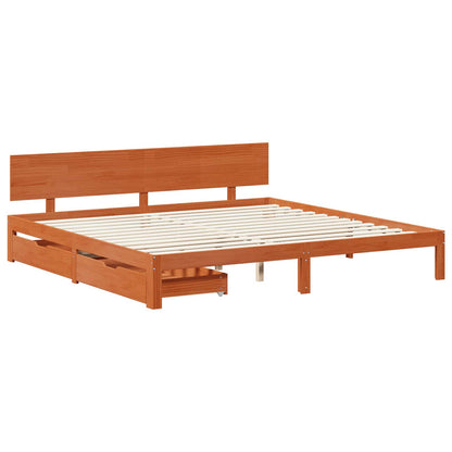 Struttura del letto con testiera Marrone cerato 180 x 200 cm | homemem39