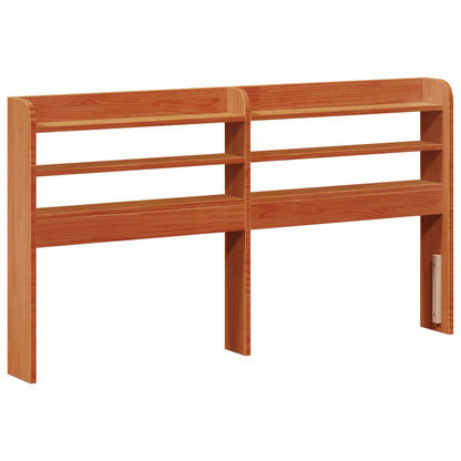 Struttura del letto 2 pcs Marrone cerato Legno di Pino Massello | homemem39