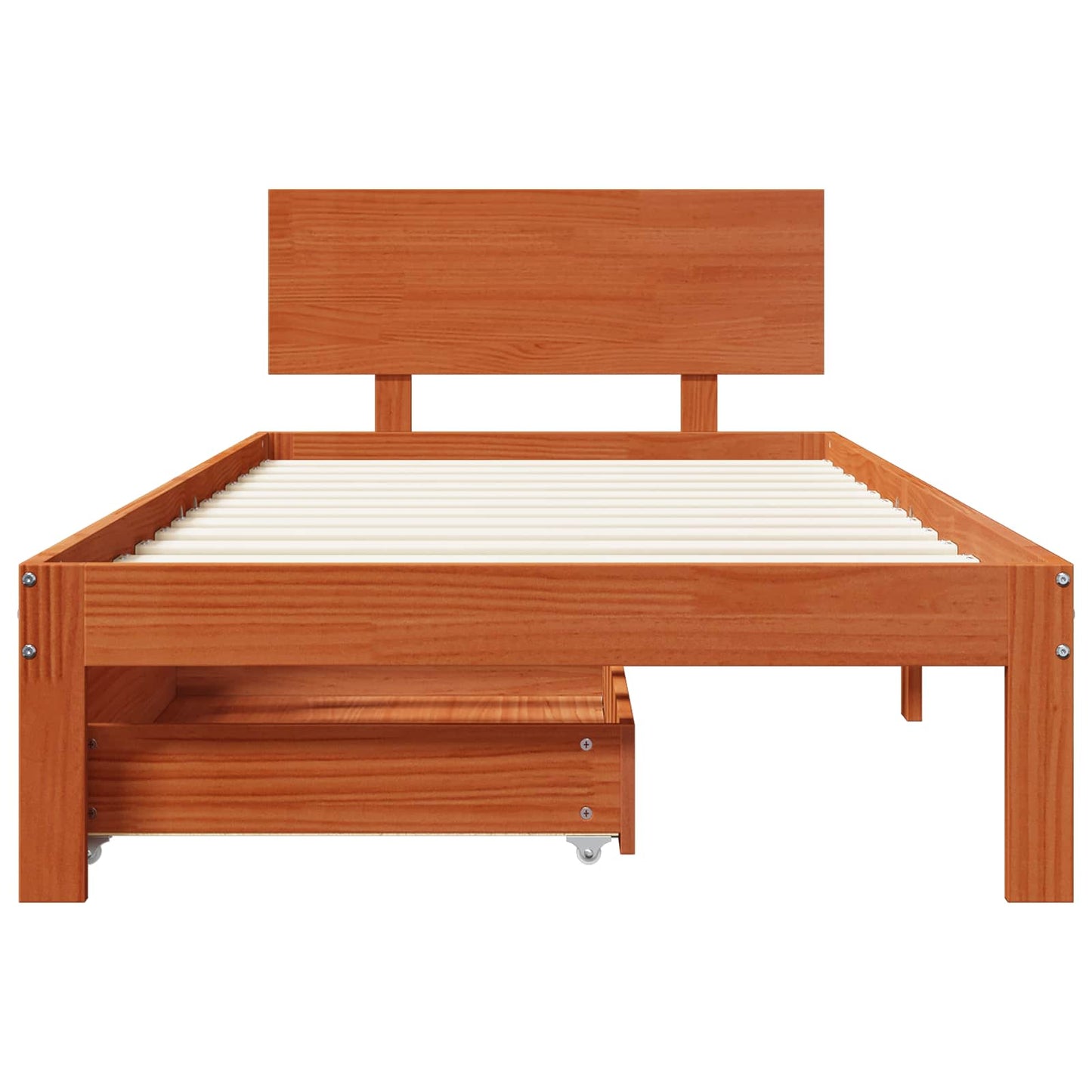 Struttura del letto con testiera Marrone cerato 70 x 190 cm | homemem39